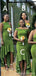 Mismatched Mermaid Soft Satin Green Bridesmaid Dresses Online, WG896