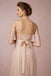 Popular Cap Sleeve Lace Top Long Elegant Bridesmaid Dresses, WG01