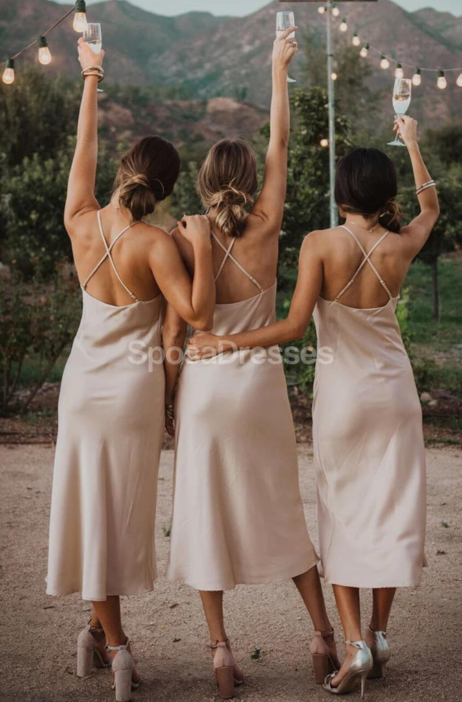 Spaghetti Straps Short Simple Bridesmaid Dresses Online, Cheap Dresses, WG715