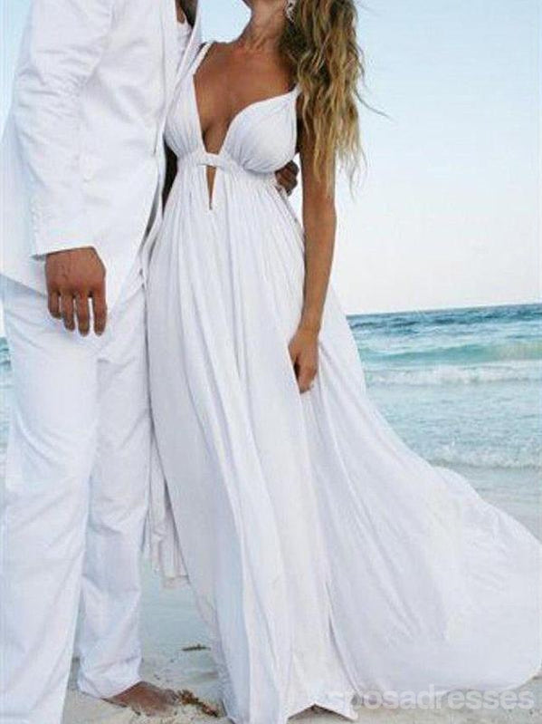 Unique Sexy Simple Casual Cheap White Beach Wedding Dresses, WD309 SposaDresses Unique Sexy Simple Casual Cheap White Beach Wedding Dresses, WD309 SposaDresses