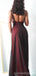 Simple Red Sheath Spaghetti Straps Maxi Long Prom Dresses,13212