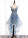 Blue Spaghetti Straps Short Homecoming Dresses Online, Cheap Short Prom Dresses, CM856