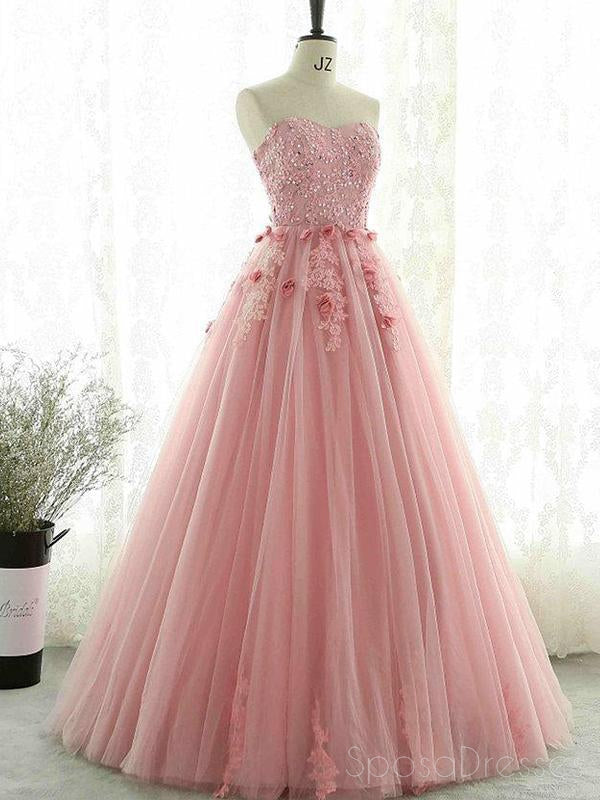 Sweetheart Blush Pink Lace Evening Prom Dresses, Sweet 16 Dresses, 174 SposaDresses Sweetheart Blush Pink Lace Evening Prom Dresses, Sweet 16 Dresses, 174 SposaDresses
