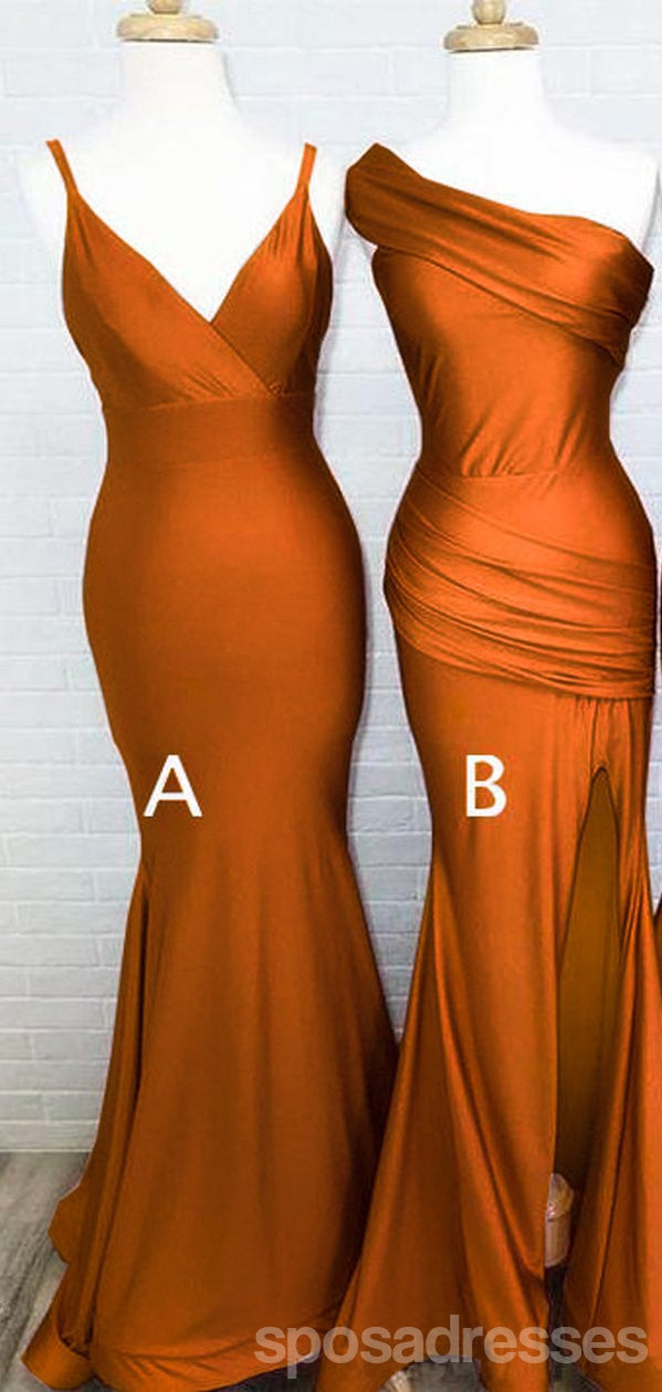 Sexy Mermaid Burnt Orange Sleeveless Long Bridesmaid Dresses Gown Onli SposaDresses Sexy Mermaid Burnt Orange Sleeveless Long Bridesmaid Dresses Gown Onli SposaDresses