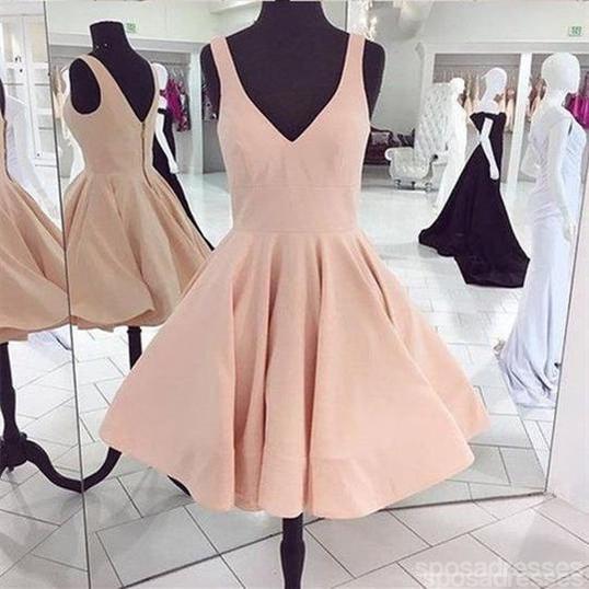 V Neck Pastel Yellow Short Homecoming Dresses Under 100, CM389 SposaDresses V Neck Pastel Yellow Short Homecoming Dresses Under 100, CM389 SposaDresses