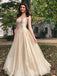 Sweetheart A-line Tulle Long Evening Prom Dresses, Cheap Custom Sweet 16 Dresses, 18554