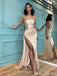 Sexy Sheath High Slit Maxi Long Prom Dresses,Evening Dresses,13221