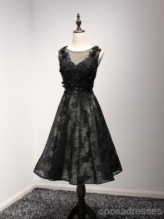 Sexy Open Back Black Homecoming Prom Dresses, Little Black Dress,  Short Party Prom Dresses, Perfect Homecoming Dresses, CM207