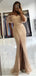 Sparkly Sheath Off Shoulder Side Slit Maxi Long Prom Dresses,13249