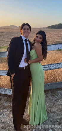 Sexy Green Mermaid Spaghetti Straps Maxi Long Prom Dresses Online,13248