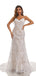 Champagne Mermaid Spaghetti Straps Handmade Lace Wedding Dresses,WD801