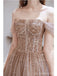 Elegant A-line Off Shoulder Long Prom Dresses Online,Evening Party Dresses,12765