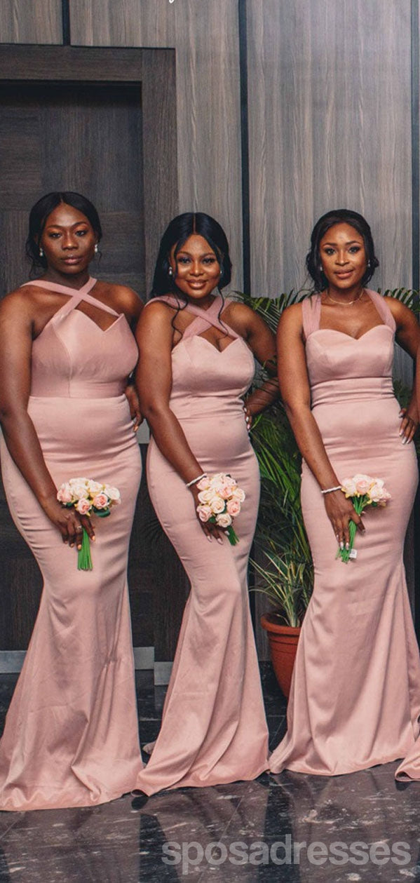 Unique Pink Mermaid V-neck Cheap Long Bridesmaid Dresses,WG1406 SposaDresses Unique Pink Mermaid V-neck Cheap Long Bridesmaid Dresses,WG1406 SposaDresses