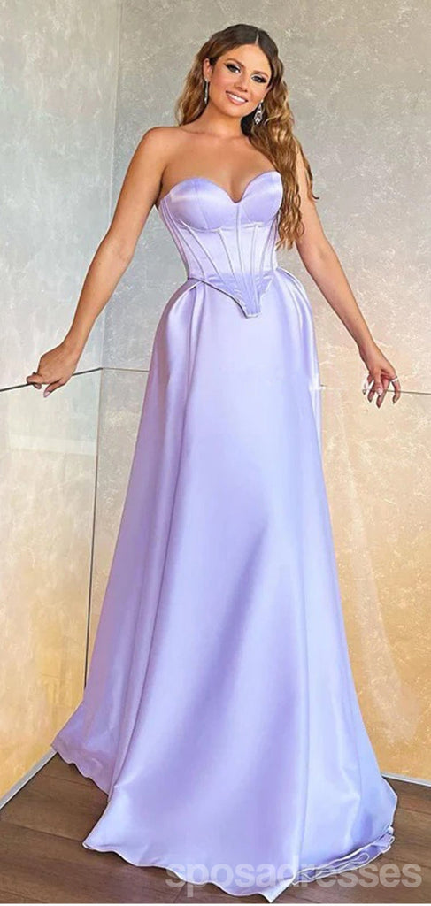 Sexy Purple A-line Sweetheart Cheap Long Prom Dresses Online,13049