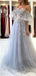 Elegant A-line Cold Shoulder Maxi Long Prom Dresses,Evening Dresses,13116