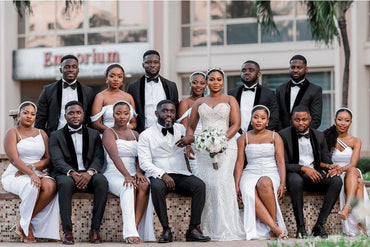 Mismatched Simple White Mermaid Cheap Long Bridesmaid Dresses,WG1345