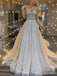 Gorgeous A-line Spaghetti Straps Maxi Long Prom Dresses,Evening Dresses,13135