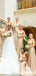 Champagne Mermaid One Shoulder Cheap Long Bridesmaid Dresses Online,WG1294