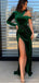 Unique Mermaid One Shoulder High Slit Cheap Bridesmaid Dresses,WG1531