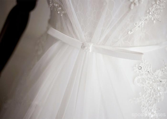 Off Shoulder A Line Lace Wedding Bridal Dresses, Custom Made Wedding Dresses, Affordable Wedding Bridal Gowns, WD231