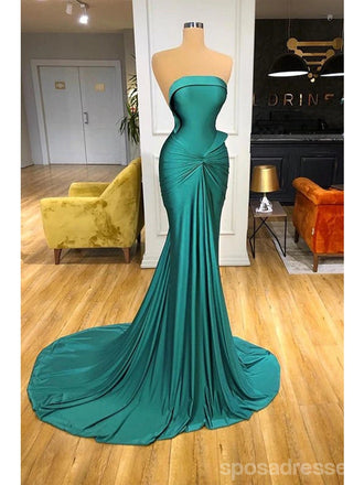 Green Mermaid Sweetheart Cheap Long Prom Dresses,Evening Party Dresses,12901