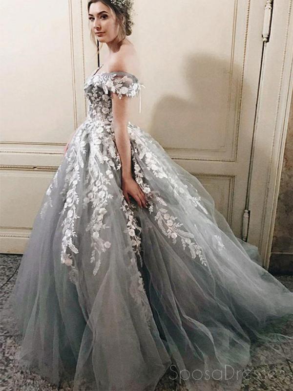 grey lace evening dress Silver Lace Evening Dress,Tight Mermaid Prom Dress,Open Back Evening Dress PD00098, US6 / Silver