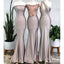 Mismatched Mermaid Grey Sleeveless Long Bridesmaid Dresses Gown Online,WG1114