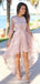Pink Half Sleeves Jewel Short Homecoming Dresses Online, Cheap Short Prom Dresses, CM869