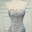 One Shoulder Grey Mermaid Tight Short Homecoming Dresses Online, CM691