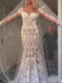 Long Sleeves Backless Lace Mermaid Long Wedding Dresses Online, Cheap Bridal Dresses, WD534
