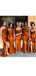 Mermaid Burnt Orange High Slit Long Bridesmaid Dresses Gown Online, WG1028