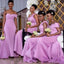 Mermaid Sweetheart Sleeveless Cheap Pink Long Bridesmaid Dresses Online, WG863