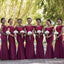 Mermaid Off The Shoulder Strapless Cheap Bridesmaid Dresses Online, WG920