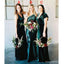 Mismatched Mermaid Green Sleeveless Cheap Long Bridesmaid Dresses Online, WG1151