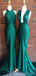 Sexy Mermaid Green Sleeveless Long Bridesmaid Dresses Gown Online,WG1142