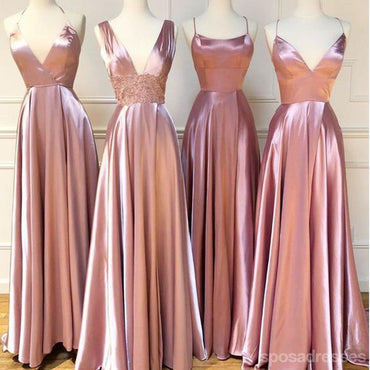 Mismatched Dusty Rose Cheap Bridesmaid Dresses Online, WG772
