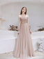 Elegant A-line Off Shoulder Long Prom Dresses Online,Evening Party Dresses,12763