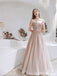Elegant A-line Off Shoulder Long Prom Dresses Online,Evening Party Dresses,12765