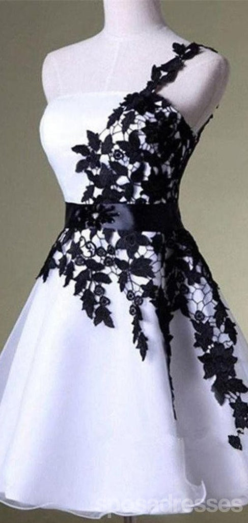 Simple One Shoulder Short Homecoming Dresses Online, Cheap Short Prom Dresses, CM863