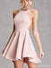 Sexy Backless Pink Cheap Short Homecoming Dresses Under 100, CM400