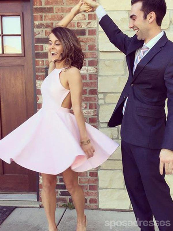 Sexy Backless Pink Short Cheap Homecoming Dresses Under 100, CM391 SposaDresses Sexy Backless Pink Short Cheap Homecoming Dresses Under 100, CM391 SposaDresses