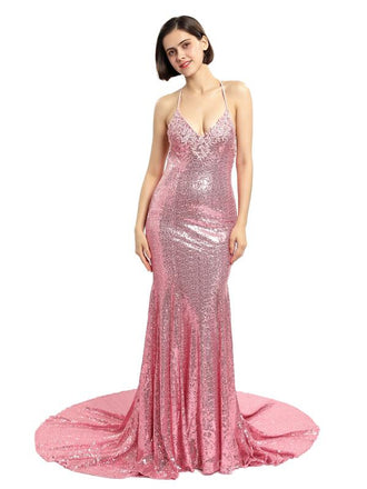 Sexy Sequin Long Mermaid Sparkly Prom Dresses, Cheap Evening Prom Dresses,PD0131