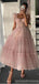 Simple Pink A-line Straps Cheap Long Prom Dresses Online,Dance Dresses,12577
