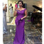 Purple Mermaid Off Shoulder Cheap Long Bridesmaid Dresses Online,WG1403