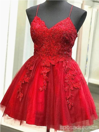 Cheap Red Homecoming Dresses - Long Red Homecoming Dresses | SposaDresses