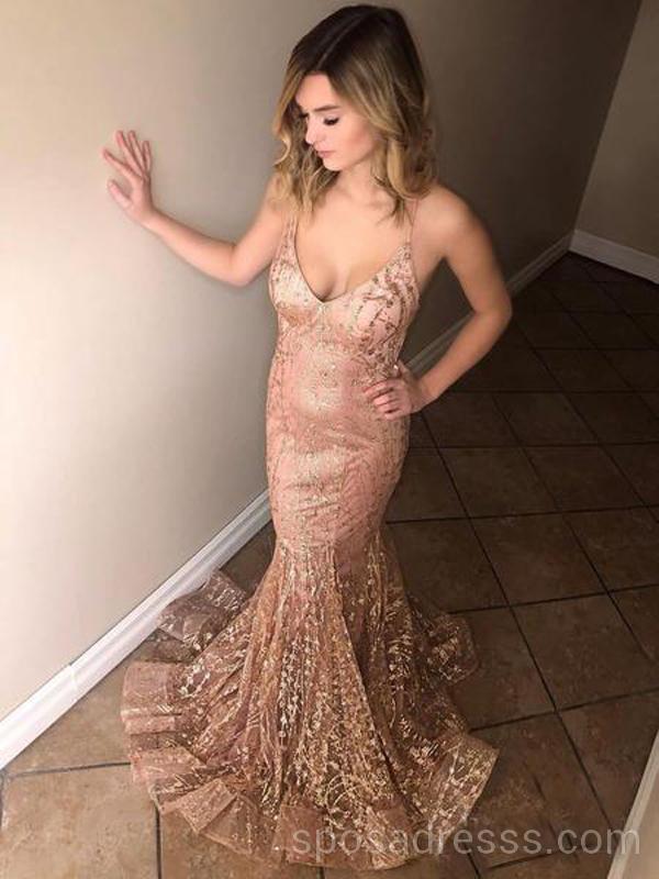 Sexy Backless Sparkly Mermaid Long Evening Prom Dresses, Cheap Custom SposaDresses Sexy Backless Sparkly Mermaid Long Evening Prom Dresses, Cheap Custom SposaDresses