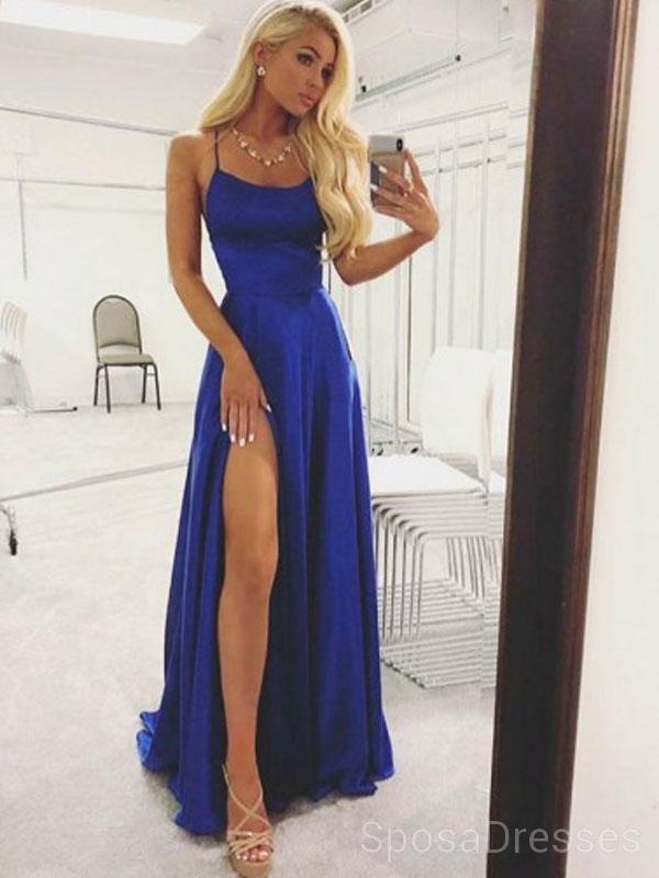 Simple Halter Blue Cheap Evening Prom Dresses, Cheap Custom Sweet 16 D SposaDresses Simple Halter Blue Cheap Evening Prom Dresses, Cheap Custom Sweet 16 D SposaDresses
