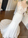 Sexy Mermaid Scoop Cheap Wedding Dresses Online, Cheap Wedding Gown, WD671