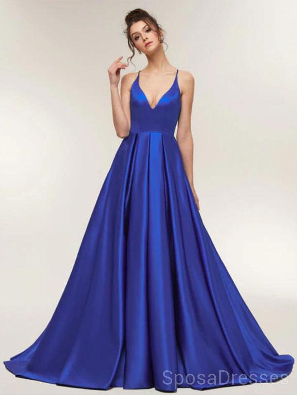 Royal Blue Mermaid Sweetheart Prom Dresses, Sleeveless Formal Dresses, –  morievent