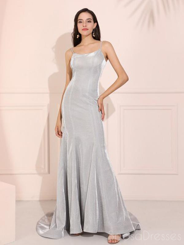 Simple A-line Spaghetti Straps Cheap Prom Dresses, Sweet 16 Prom Dresses, 12397